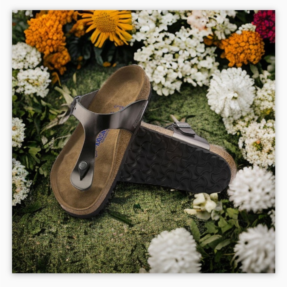 Gizeh Anthracite Leather Birkenstocks-| Size:8 -VGUC- ☀️🤎​​